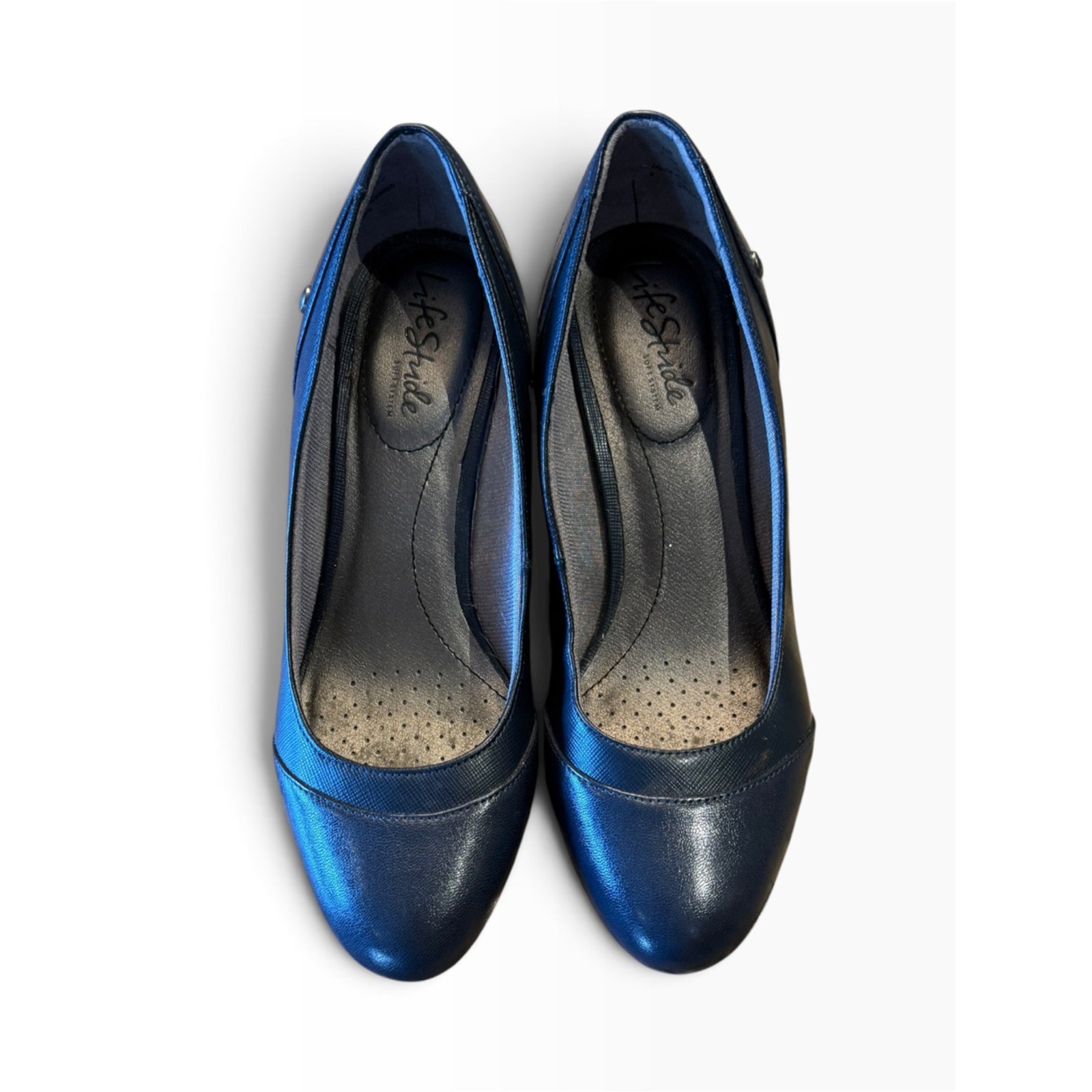 Life Stride Soft Systems Dreams Women’s 7.5 Navy Wedge Pumps — image 2 of 8